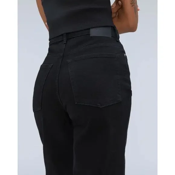 Everlane The Way-High Jean in Coal Black 26 Tall NWT